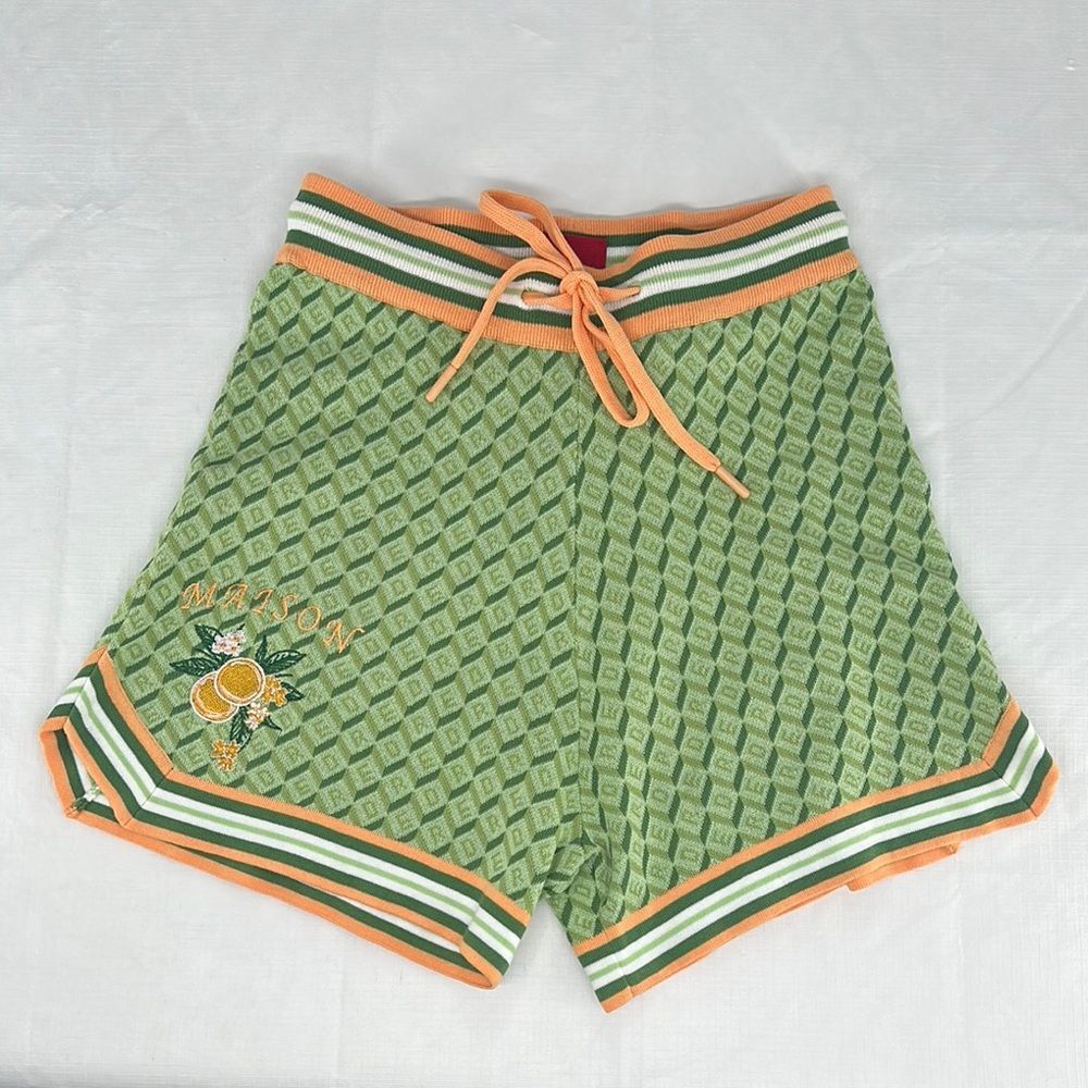 Smoke Rise Red Shorts Wm Small Maison Olive Green Drawstring Knit Basketball
